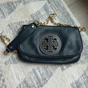 Tory Burch crossbody with removable gold chain strap